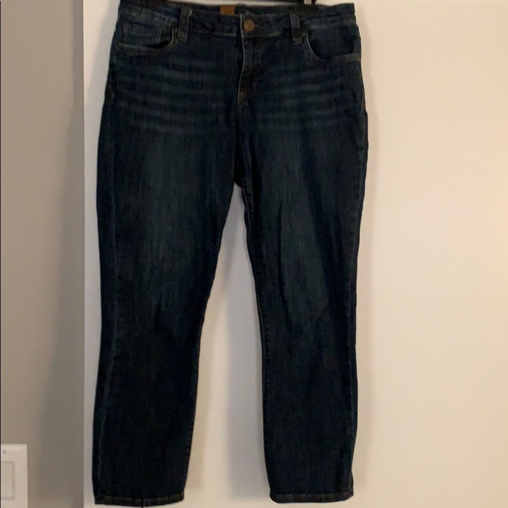 Kut from the Kloth dark wash skinny crops